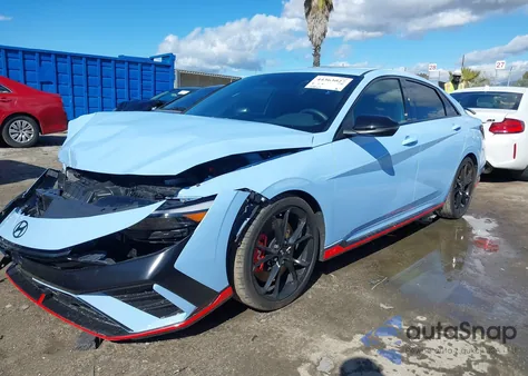 2025 Hyundai Elantra N z USA, uszkodzony, nr VIN KMHLW4DK2SU030607